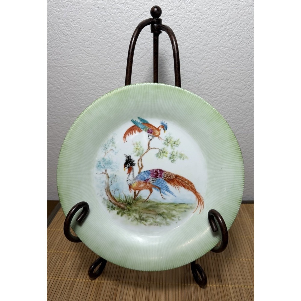 Bird Of‎ Paradise Ascot Dinner Plate Vintage Fine Porcelain China Japan